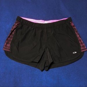 Black/Pink Running Shorts - XL